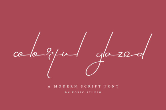 Colorful Glazed Font Poster 2