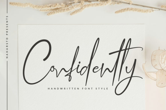 Confidently Font Poster 1