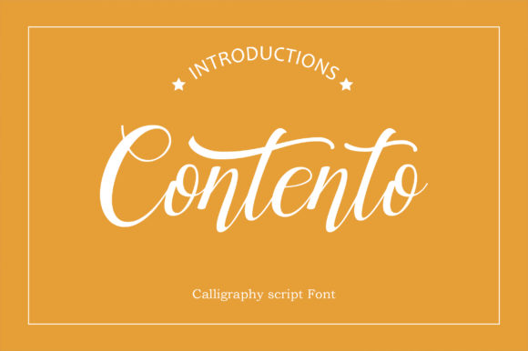 Contento Font Poster 1