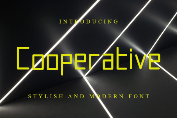 Cooperative Font Poster 1