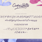 Coquillette Font Poster 7