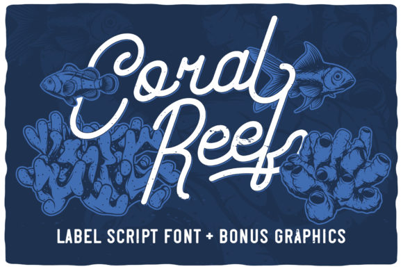 Coral Reef Font Poster 1