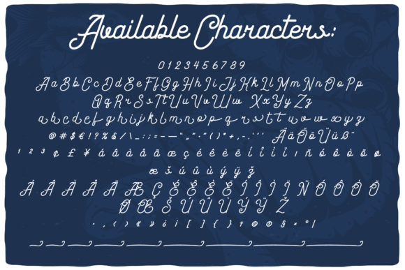 Coral Reef Font Poster 2