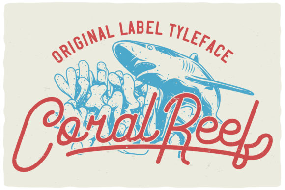 Coral Reef Font Poster 3