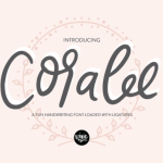 Coralee Font Poster 1