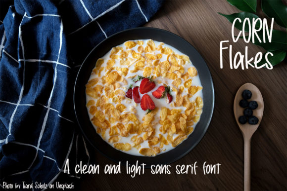 Corn Flakes Font Poster 1