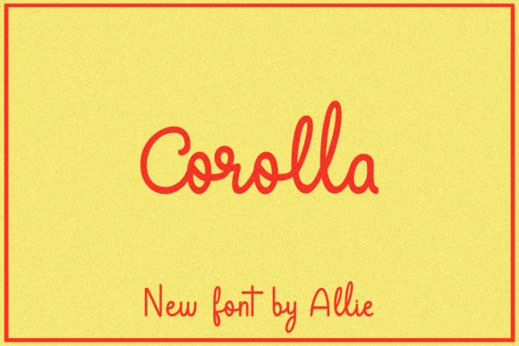 Corolla Font