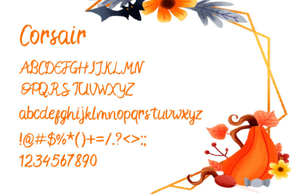 Corsair Font Poster 2