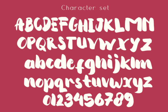 Cosplay Uniform Font Poster 13