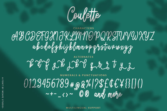 Coulette Font Poster 8