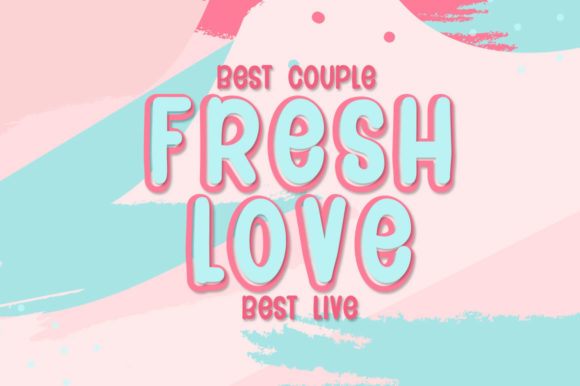 Couple Heart Font Poster 2