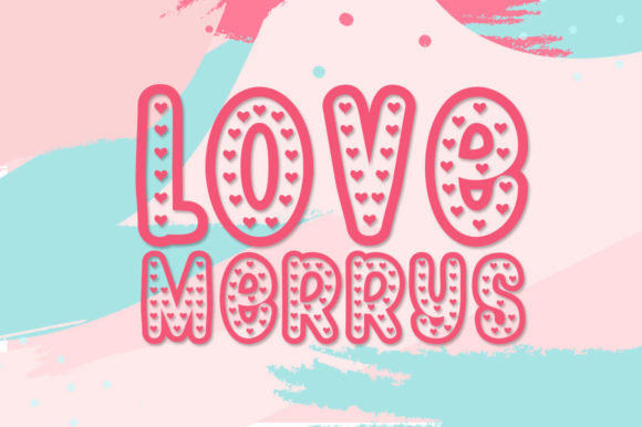 Couple Heart Font Poster 5
