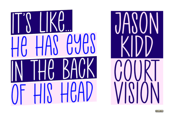 Courtside Font Poster 2
