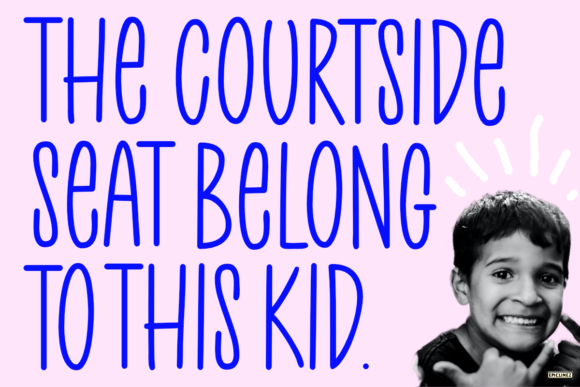 Courtside Font Poster 3