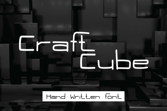 Craft Cube Font Poster 1