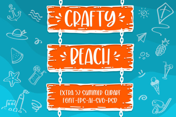 Crafty Beach Font Poster 1