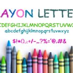 Crayon Letters Font Poster 1