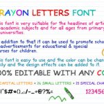 Crayon Letters Font Poster 3