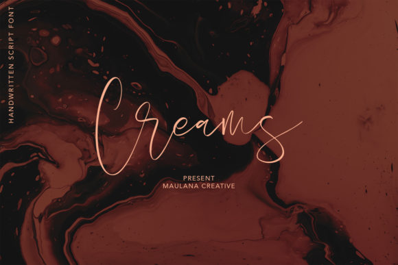 Creams Font Poster 1