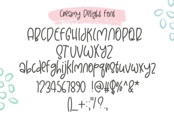Creamy Delight Font Poster 9