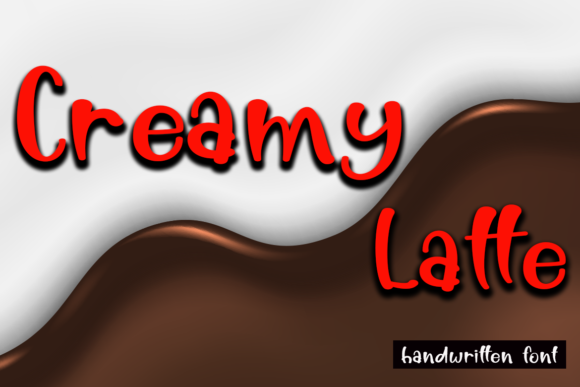 Creamy Latte Font Poster 1