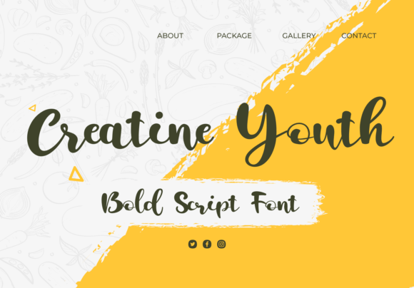 Creatine Youth Font Poster 1