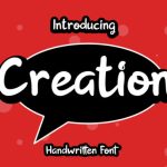 Creation Font Poster 1