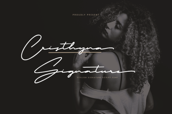 Cristhyna Signature Font Poster 1