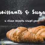Croissants & Sugar Font Poster 1
