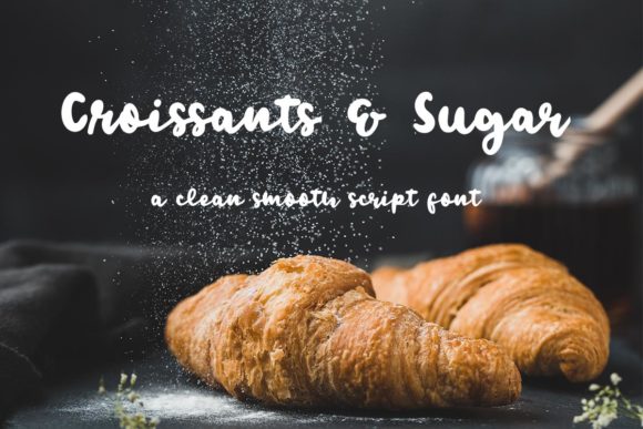Croissants & Sugar Font Poster 1