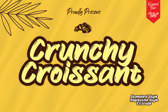 Crunchy Croissant Font Poster 1
