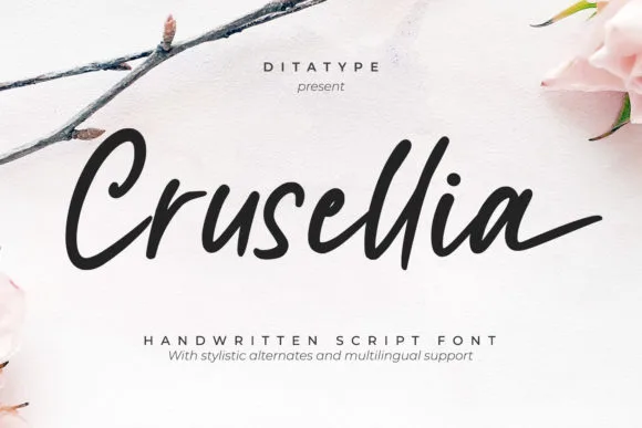 Crusellia Font Crusellia Font Poster 1