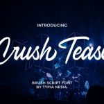 Crush Tease Font Poster 1