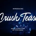 Crush Tease Font Poster 1
