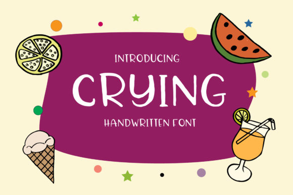 Crying Font Poster 1