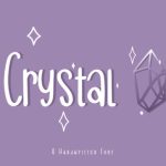 Crystal Font Poster 1