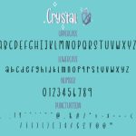 Crystal Font Poster 3