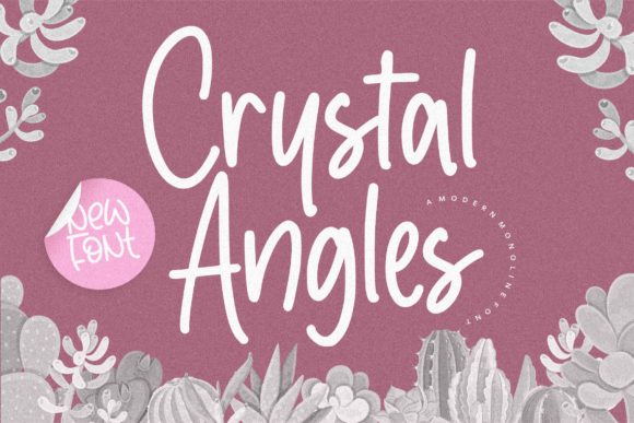 Crystal Angles Font Poster 1