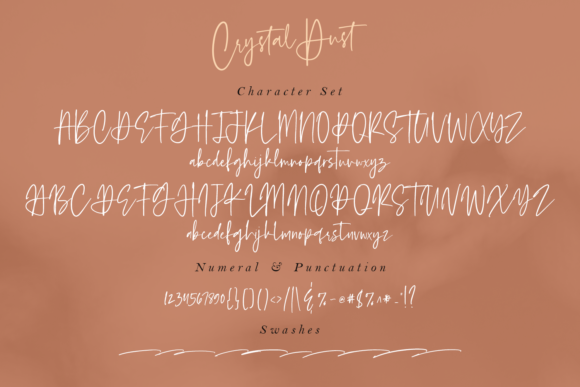 Crystal Dust Font Poster 17