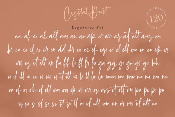 Crystal Dust Font Poster 18