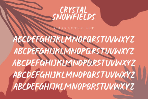 Crystal Snowfields Font Poster 10