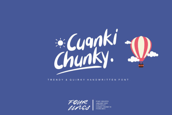 Cuanki Chunky Font Poster 1