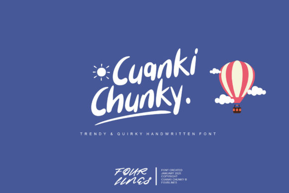 Cuanki Chunky Font