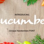 Cucumber Font Poster 1