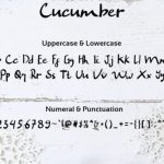 Cucumber Font Poster 4