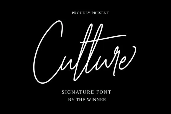 Culture Font Culture Font Poster 1