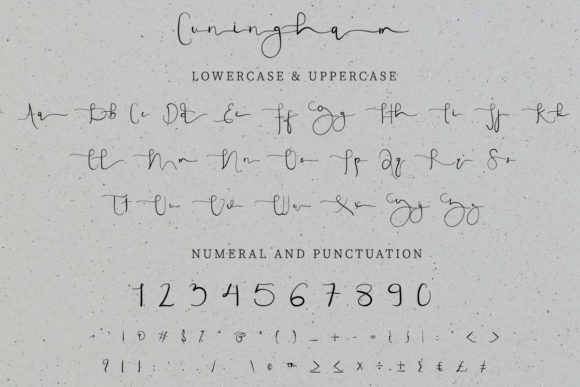 Cuningham Font Poster 6
