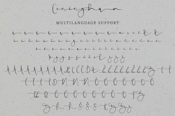 Cuningham Font Poster 10