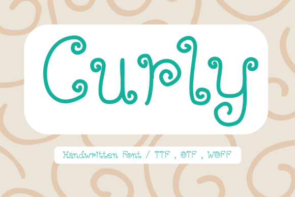 Curly Font Poster 1