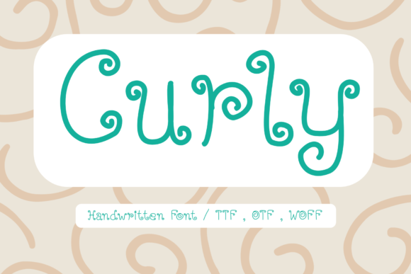 Curly Font Curly Font Poster 1